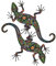 SOLUSTRE 2 Stück Aufkleber Gecko Autoaufkleber Gepäckkoffer Aufkleber Home Aufkleber Lustiger Gecko Aufkleber