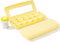 Esdallina 1Pcs Contact Lens Travel Case with Cleaner Portable Contact Box with Mirror Tweezers (Yellow)