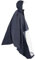 harayaa Rollstuhl-Poncho-Abdeckung, Ganzkörper-Poncho mit Kapuze über Rollstühlen, Regencape-Abdeckung, Dunkelblau, mit Spiegelloch
