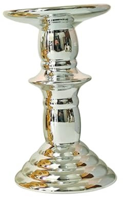 CORHAD Candelabro de Cerámica Moderno con Electroplateado Centro de Mesa Decorativo para Ocasiones Especiales