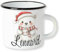 GRAZDesign Weihnachtstasse Eisbär Kindertasse mit Namen personalisiert Emaille Bruchsicher für Kinder 250ml