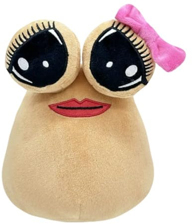 ENIXWH Alien Pou Plüsch Puppe Tier Spielzeug Spiel Heiße Emotionen Plüsch Tier Stoff Pou Puppe Kindertagesgeschenk (A)