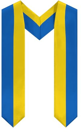 KWQDOZF Ukraine Flagge Graduierung Stola Schal Schärpe Ehre für Studium an Bord internationale Studenten