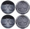 Radnabenabdeckung-LogoZentralabdeckung für Mitsubishi Eclipse Cross 2018-2023,Mit Logo Auto Felgendeckel Felgendeckel Staubdicht Verschleißfest Zubehör,60mm-Black