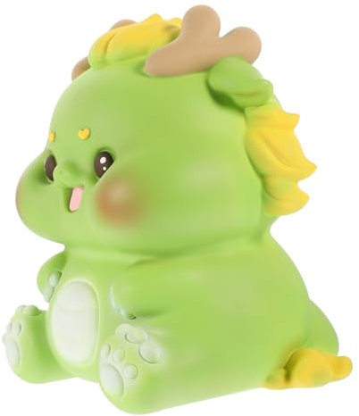 Hemobllo Sparschwein Vinyl Drachenförmiger Geldtopf Dekoration Drachen-münzbank Karikatur Klein Drachen-sparschwein Drachenrettungstopf Sparschweine in Drachenform Desktop