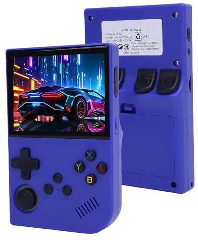 XGB36 Retro Handheld Game Console mit Integrierten 15000 Klassischen Spielen, 3,5 Zoll 640x480 Bildschirm, Open Source Linux-System-Videospielkonsole, 3500mah