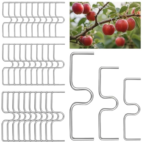 APKOL 30 Stück Astspreizer für Obstbäume, 14/11/9cm M-förmiger Astzieher Metall für Gartenzweige,zweigspreizer,Pflanzenstütze Astspreizer,Baumstütze für Obstbäume,Bonsai,Baum,Robuster Tomatenhaken