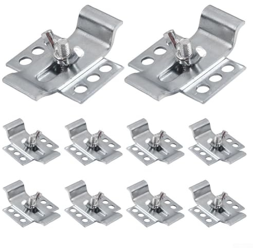 Unterbau-Waschbecken-Clips, 10 Stück, für Badezimmer, Küche, Arbeitsplatte, robuste Stahl-Waschbeckenstützen, rostbeständige Befestigung, hart