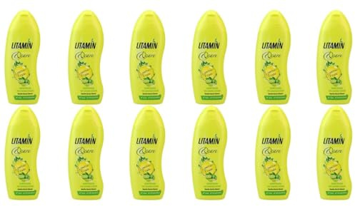 12x Litamin wellness Care Limetten Frische,Duftöl-Dusche mit Limetten-Extrakt 250ml (12er Pack)