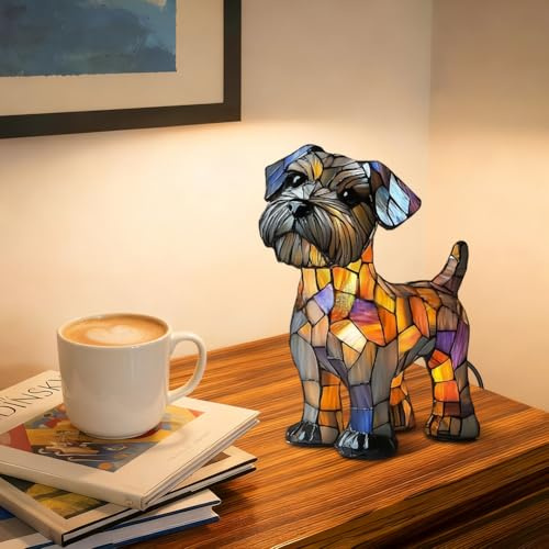 LOMUG Dachshund Deko Nachtlicht, Leuchthund Lampe aus Harz, Lampe Hund LED Night Light Energieklasse A, Haustier Dekolampe Nachtlampe für Hundefans Wohndeko Kinderzimmer (P)