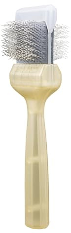 ActiVet Coat Grabber Soft Gold 4,5 cm – Ultraweiche Hundebürste & Katzenbürste – Finishbürste für kurzes und seidiges Fell – Flexible Profi-Fellbürste Made in Germany (z.B. Mops, Rottweiler, Beagle)