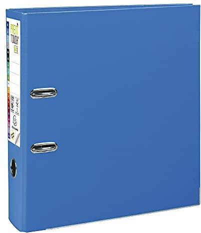 Exacompta Ordner (PP, 2 Ringe, Rücken 80 mm, DIN A4) [ 5er Pastell Bundle ] flieder + hellblau + hellgrün + lachs und rosa (Blau)