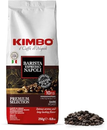 Kimbo Grains de Café Espresso Napoletano Arabica 80%/Robusta 20% 250 g