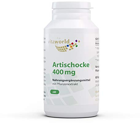 Vita World Artichoke 400Mg 60 Capsules Made in Germany