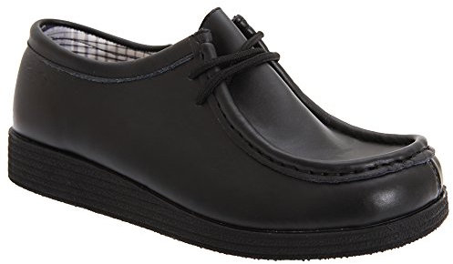 Route 21 Boys Coated Leather Wellington Boots - Black - Size 5 UK