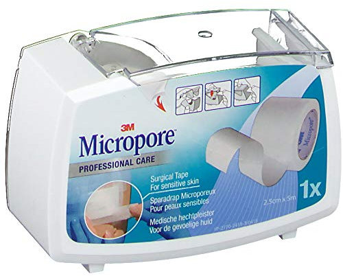 3m - Sparadrap Blanc 25mmx5m Micropore 3m