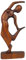 ART-CRAFT Yoga Frau aus Suar Holz 30cm