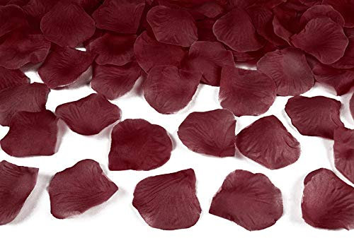12 FARBEN 500 ROSENBLÄTTER TISCHDEKO KONFETTI HOCHZEIT Blütenblätter Streudeko, Farbe:Bordo