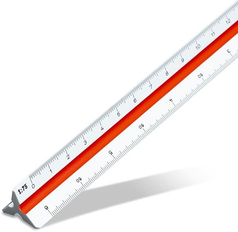 Aristo AR1314/5 Dreikantmaßstab Berufsschule (Kunststoff, 30 cm) weiß