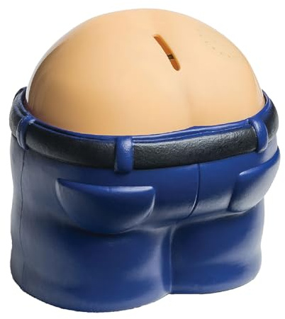 BigMouth Inc. Funny Farting Bank with Fart Sound, Funny Gag Gift, 6 Different Sounds Piggy Bank