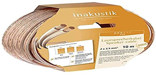 Inakustik Star Speaker Cable - Cable para altavoces (10 metros), transparente