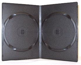 50 custodie doppie per CD-R e DVD-R, 14mm standard 2 posti con tasca trasparente per copertina