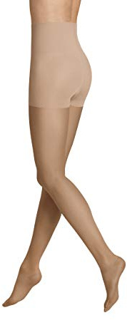 ITEM m6 Strumpfhose für Damen 15 DEN – Highwaist Tights in Hautfarbe mit Control Top – Bequeme Feinstrumpfhose ohne Zehen – Schicke Pantyhose mit Shaping Look