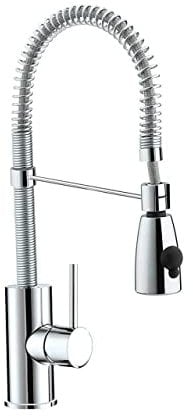 Bristan Target Chrome Monobloc Kitchen Sink Mixer Tap with Pull Out Spray - TG-SNK-C