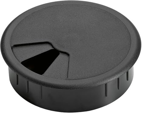 Hettich Kabeldurchlass, ø 80 mm, schwarz