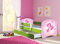 CLAMARO 'Fantasia Grün' 140 x 70 Kinderbett Set inkl. Matratze, Lattenrost und mit Bettkasten Schublade, mit verstellbarem Rausfallschutz und Kantenschutzleisten, Design: 07 Pinke Fee