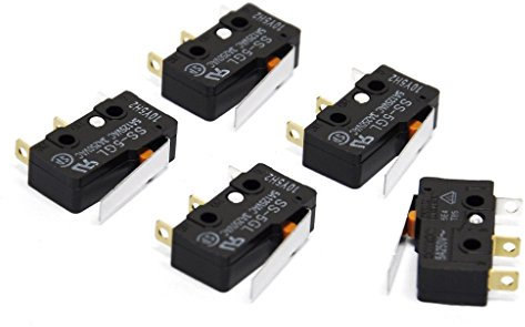 ARCELI Interrupteur de fin de course micro-subminiature SS-5GL 5A pour imprimante 3D (lot de 5) AE1053