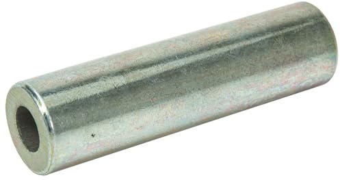 WERKA PRO, Entretoise en métal polyvalente pour axes de roues de brouettes et chariots, diamètre extérieur 20 mm, diamètre intérieur 10 mm, longueur 74 mm, couleur gris métallisé.