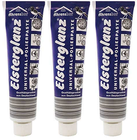 6x 150ml Elsterglanz Original Universal-Polierpaste, Universal-Politur, Poliermittel für alle Gebrauchsmetalle wie Kupfer, Messing, Bronze, Zinn, Nickel, Gold und Edelstahl