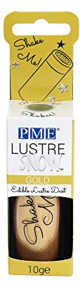 PME Lustre Snow Gold 10 g essbarer Staub, Standard, Gold