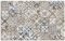 ARTLAND Spritzschutz Küchenrückwand Küche Herd Glas mit Motiv 80x50 cm Fliesenoptik Mosaik Fliesen Landhaus Muster Abstrakt Retro Grau U1RD