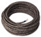 Amarcords - Cable de tela color CANVAS MARRÓN, redondo, lino, 5 metros, con 2 conductores 2x0,75 - Hilo eléctrico textil de color estilo clásico para lámparas bricolaje y iluminación vintage.