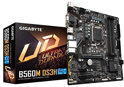 GIGABYTE B560M DS3H (LGA 1200/ Intel/ B560/ Micro-ATX/Dual M.2/ PCIe 4.0/ USB 3.2 Gen1/ GbE LAN/scheda madre)