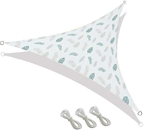 DYHQQ Pare-Soleil Voile imperméable Triangle Ombre voiles 95% UV bloqueur Pare-Soleil Patio carport auvent pour Jardin extérieur Patio arrière-Cour,4m x 4m x 4m