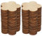 50psc Holzscheiben Unbehandelt Blumen DIY Handwerk Verzierungen Blumen 50mm Naturdeko Tischschmuck Streudeko Hochzeit Party Zubehör Holz Verzierung