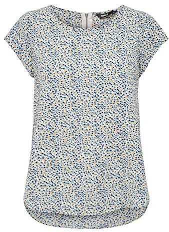 ONLY Womens Onlvic AOP Top Noos Ptm Vest, Cloud Dancer/AOP:tinny Blossom, 18 UK