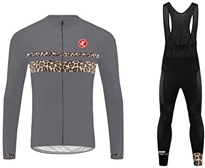 UGLY FROG 22DTS01 MTB Herren Radtrikot und Langarm Hosenträger Strumpfhosen Set Gel Pad XS-4XL
