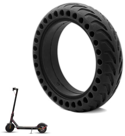 CHELY INTERMARKET Rueda Maciza 8.5 Pulgadas Patinete Eléctrico Antipinchazos Repuesto Xiaomi M365 M365PRO S1 Lite PRO2 Caucho Sólido Reforzado Neumático Duradero Absorción Golpes