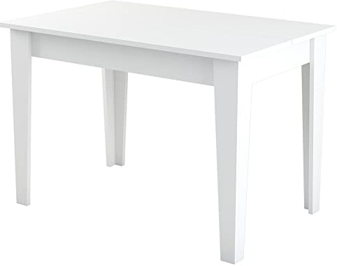 WELL HOME MOBILIARIO & DECORACIÓN Küchentisch, 100% Melaminbeschichtete Spanplatte, Weiß