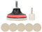 KIMISS Glass Scratch Remover Kit - Fine Grade Cerium Oxide Powder - Polishing Kit with Wheels, Pads - Restores Scratched Windows, Mirrors, Car Windshields & Headlights