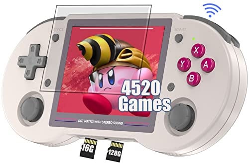 RG353PS Plug & Play Video Games 128G Tf Card Built-in 4500 Games,RG353PS Handheld Game with 3.5-inch IPS Screen Supports HDMI