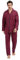 Amaxer Hommes Pyjamas 100% Coton Flanelle Pyjamas Hommes Pyjamas d'intérieur Pantalons à Manches Longues,Carreaux Rouges et Bleus,M