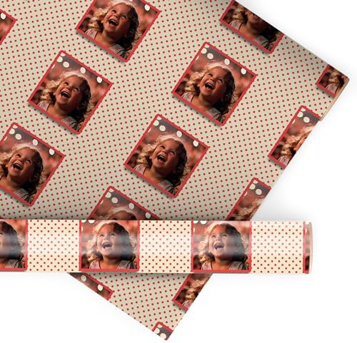 wandmotiv24 Geschenkpapier personalisiert, 100 x 140cm, 1.4 qm, Foto anpassen, Fotogeschenk, Geschenk für Freunde und Familie M0038