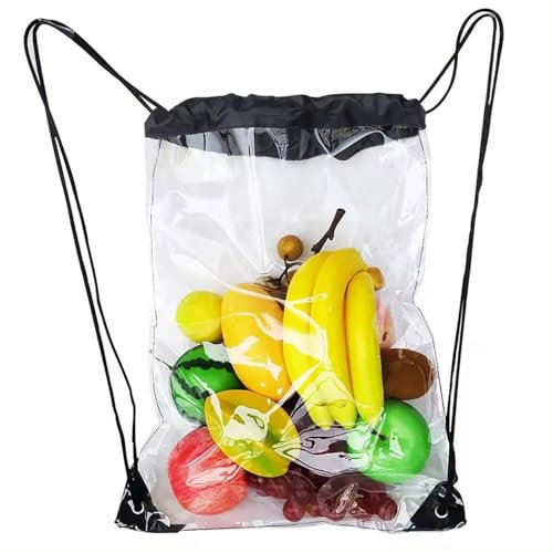 Bavooty Transparenter Festival Rucksack Mit Kordelzug für Sport