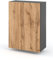MRBLS Badezimmerschrank (Grau Mat-Wotan) - Hängeschrank Für Bad - Schrank Hängend - Wandschrank - 60 x 80 x 30 cm (B/H/T)