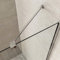 S'AFIELINA Barre de fixation pour paroi de douche,longueur 500 mm,peut être tourné de 180°, pour épaisseur de verre 6-8mm support mural acier inoxydable